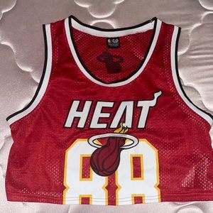 NBA Miami heat crop top jersey